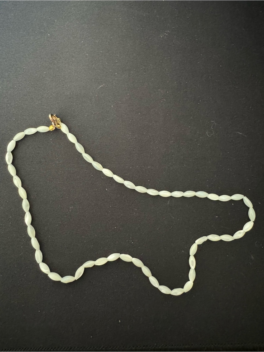 Gold-Clasp White Seed Pearls Chocker Necklace